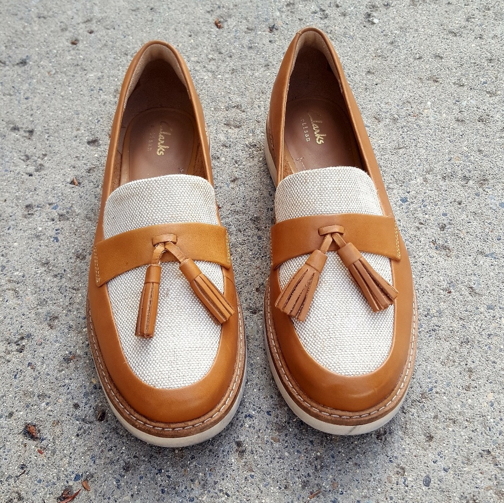 Clark's Artisan Leather Tassel Loafer